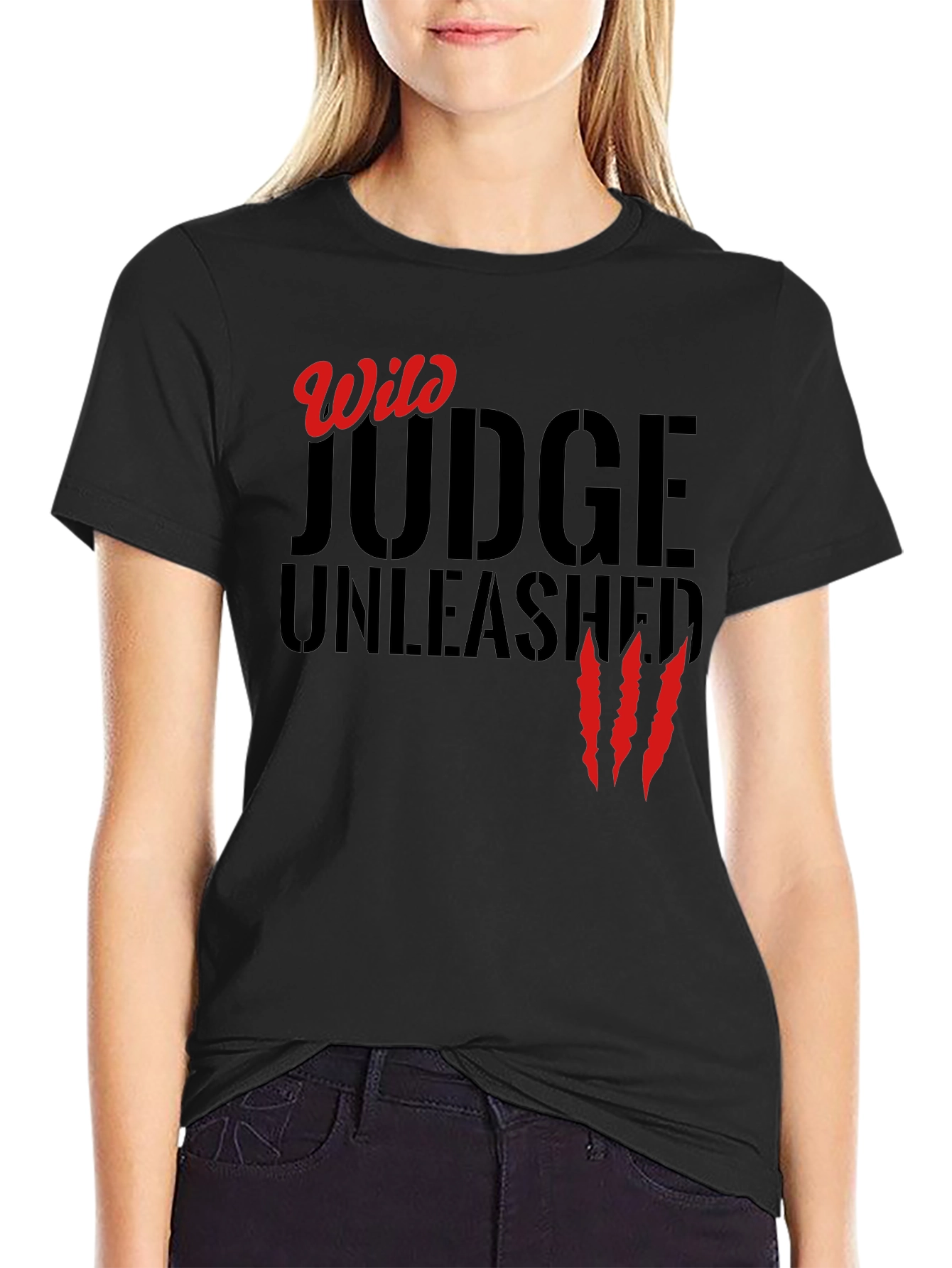 Wild Judge Unleashed Black Graphic Tee