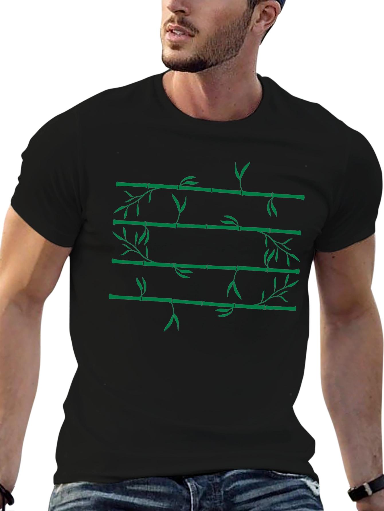 Bamboo Branch Tee - Nature Inspired Graphic T-Shirt