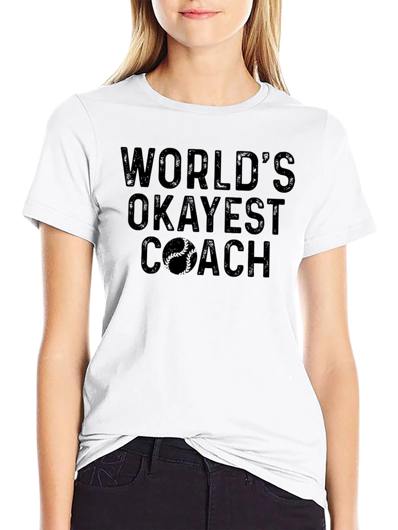 Worlds Okayest Coach T-Shirt - Baseball
