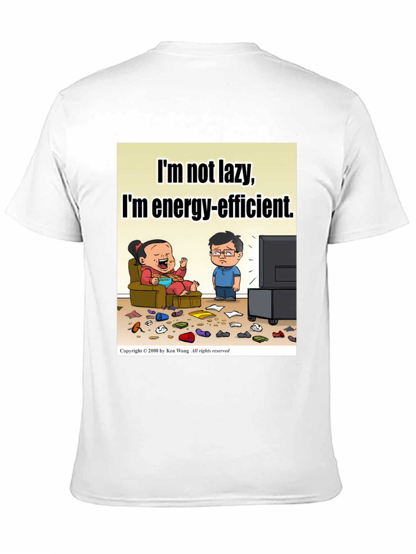Funny Lazy Energy-Efficient T-Shirt