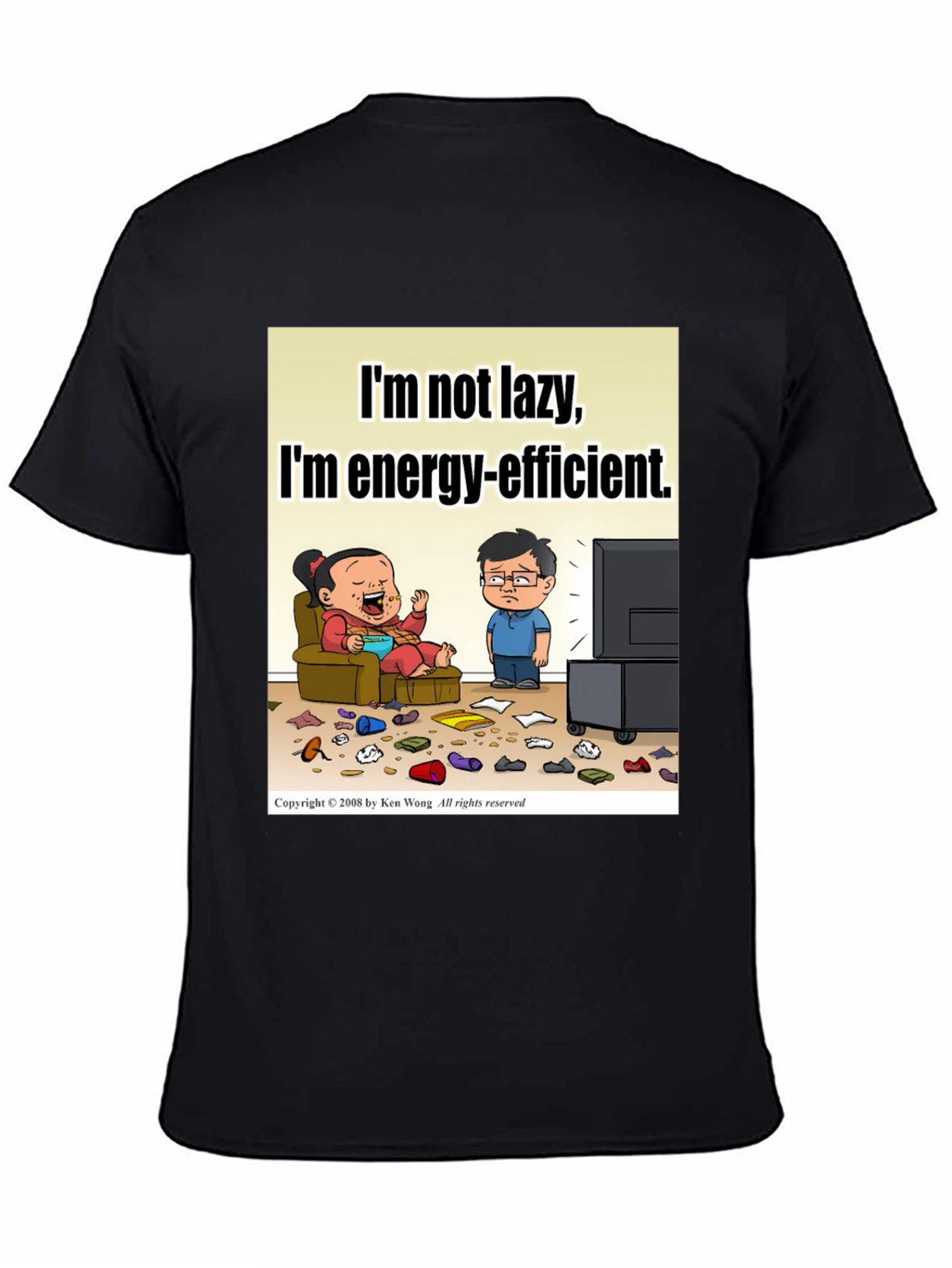 Funny Lazy Energy-Efficient T-Shirt