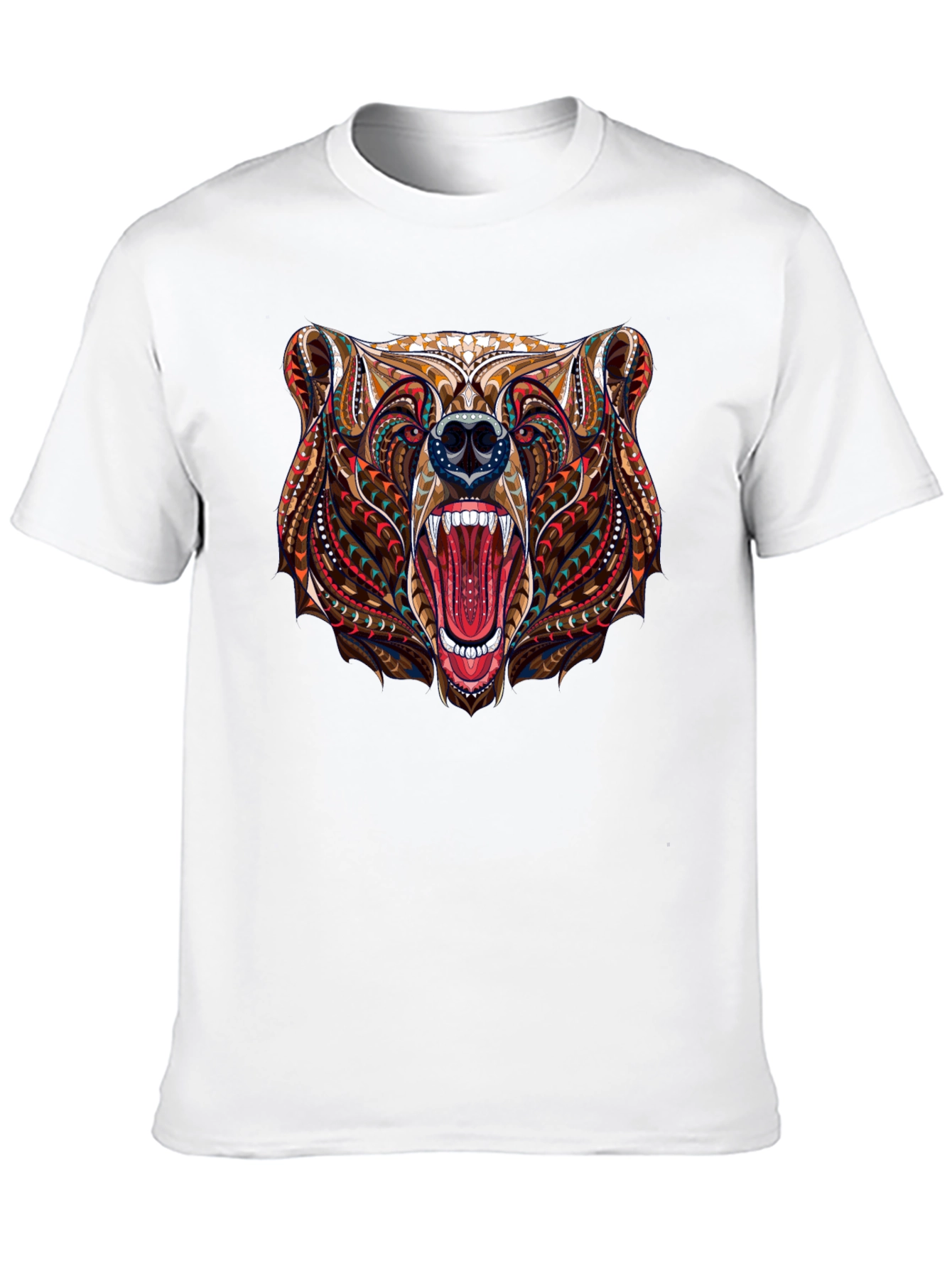 Bear Head Graphic Black T-Shirt