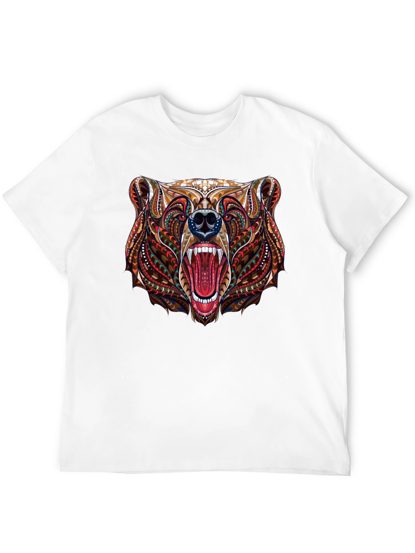 Bear Head Graphic Black T-Shirt