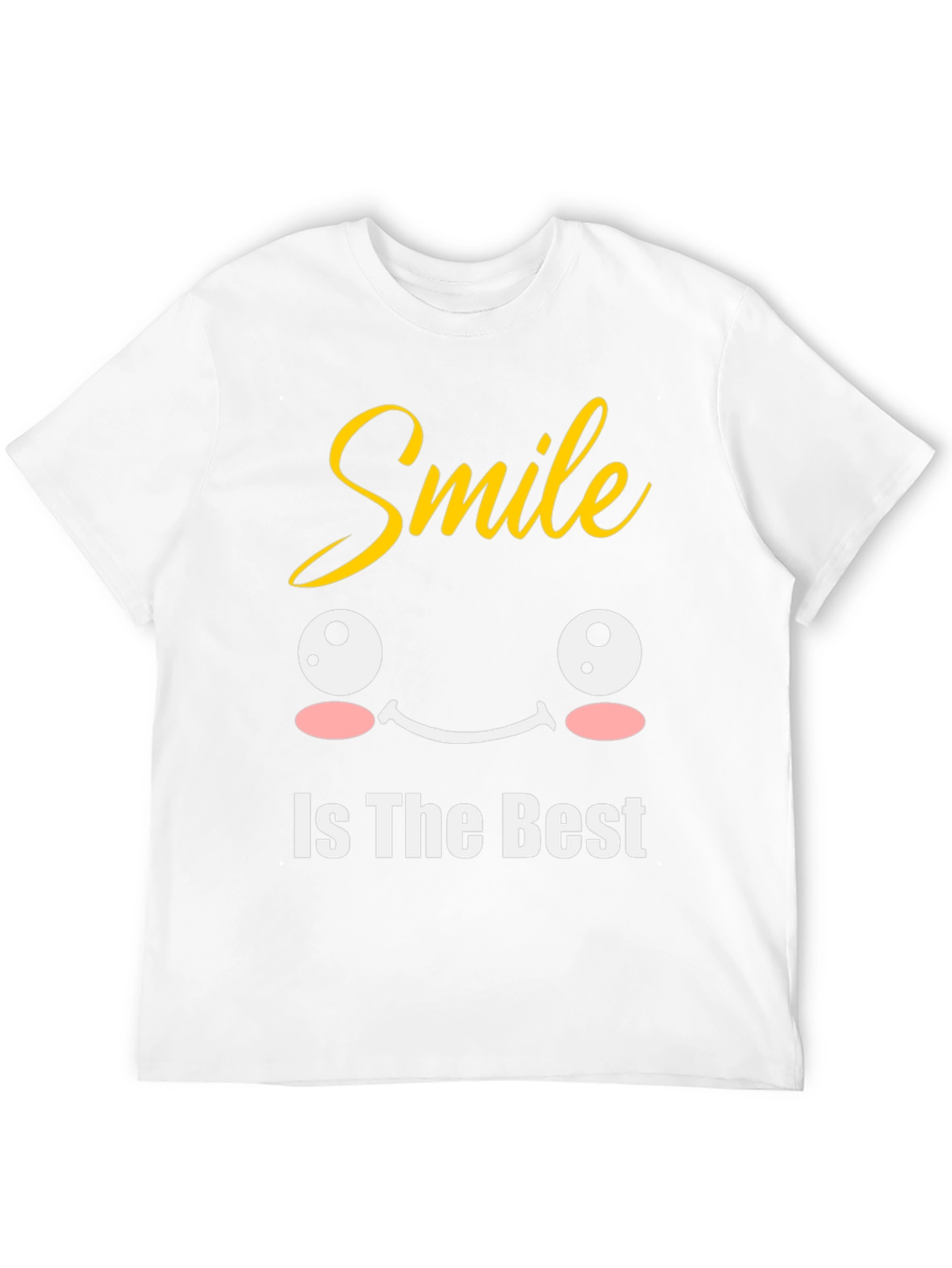 Smile Is The Best Black Graphic T-Shirt