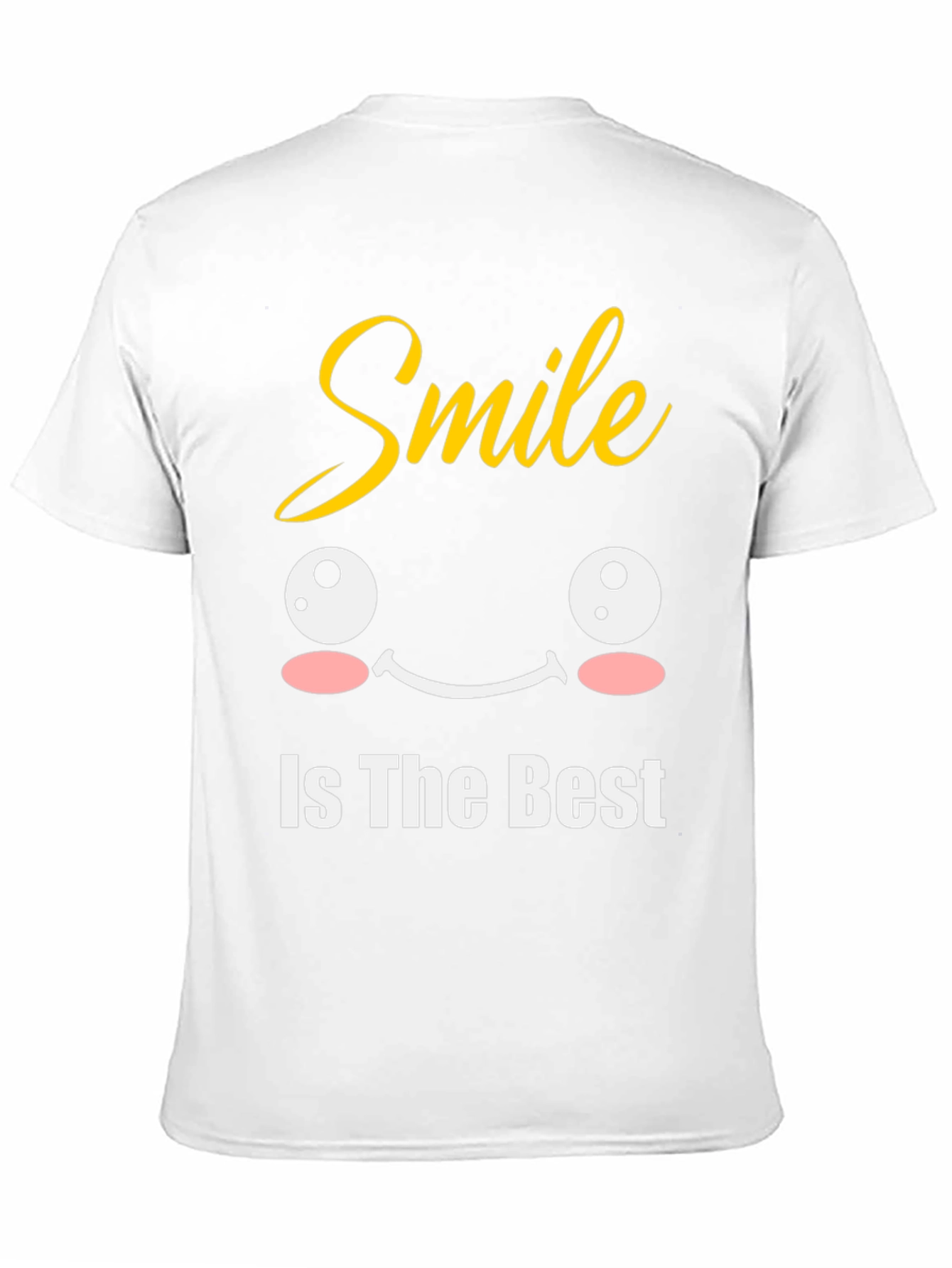 Smile Is The Best Black Graphic T-Shirt