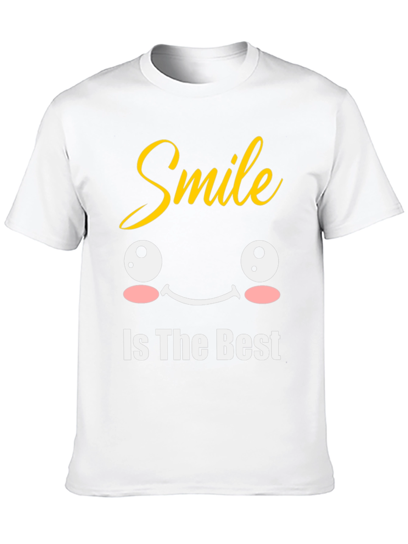 Smile Is The Best Black Graphic T-Shirt