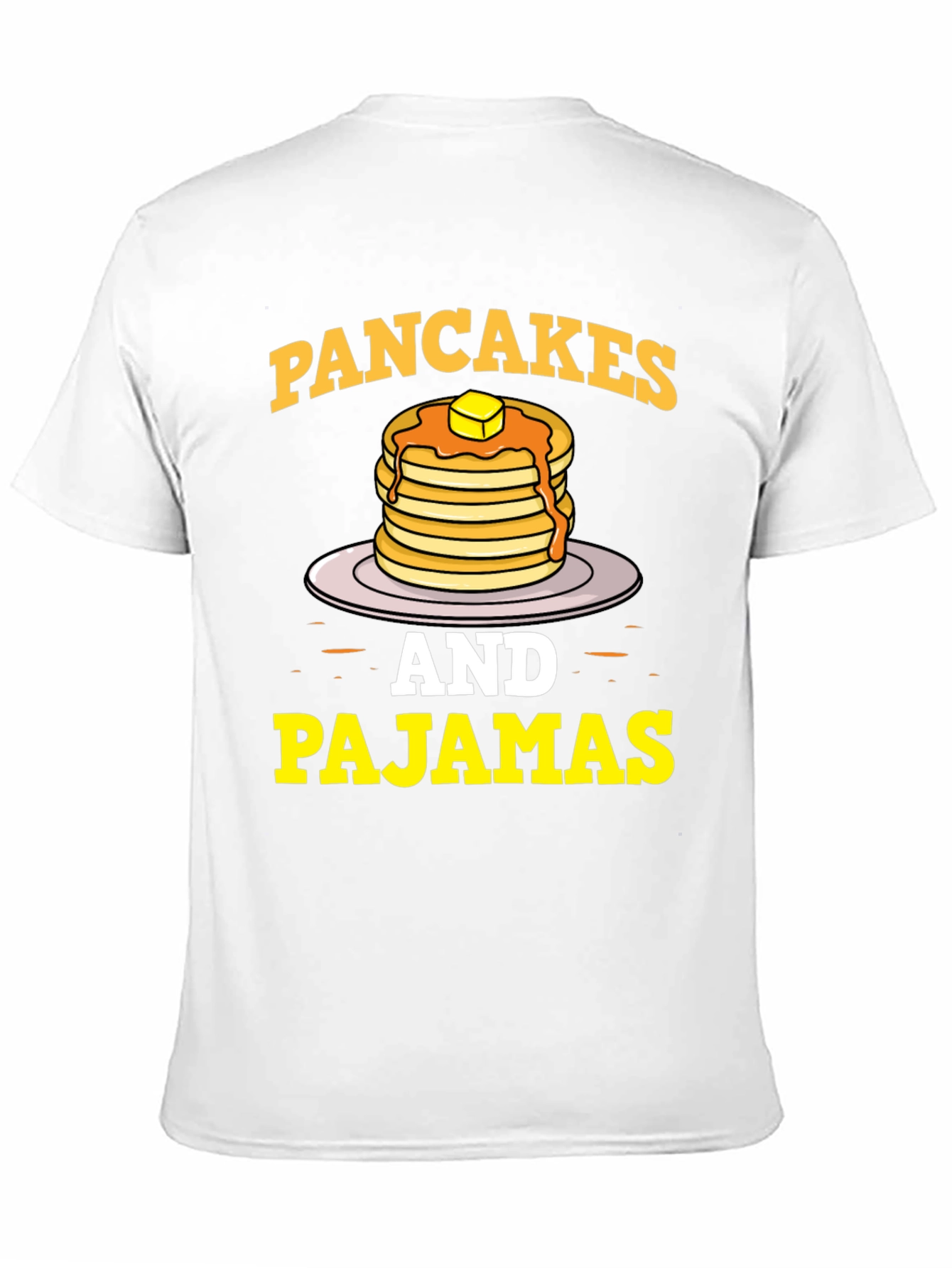 Pancakes & Pajamas Graphic Tee - Funny Breakfast Shirt