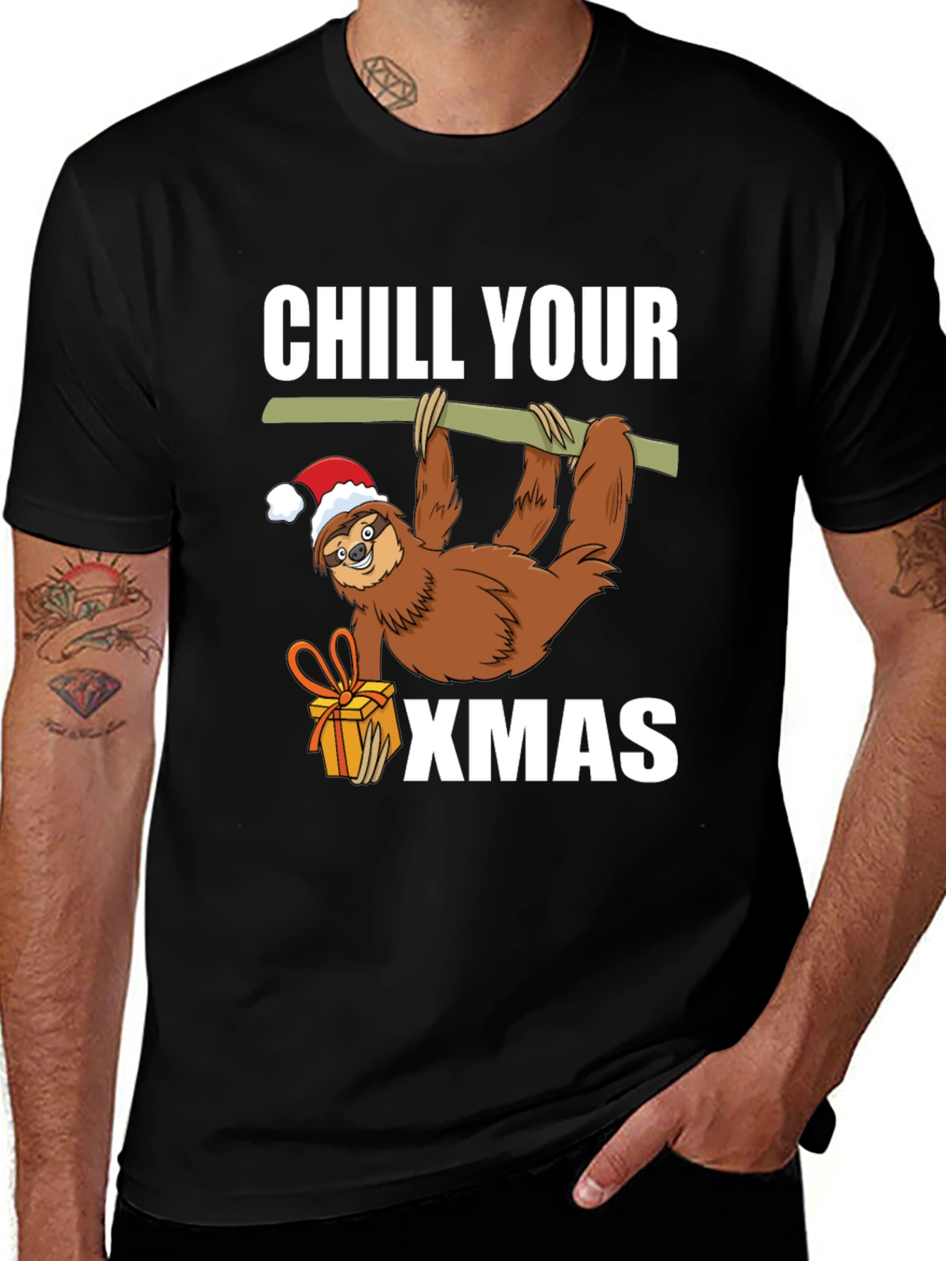 Chill Your Xmas Sloth Tee