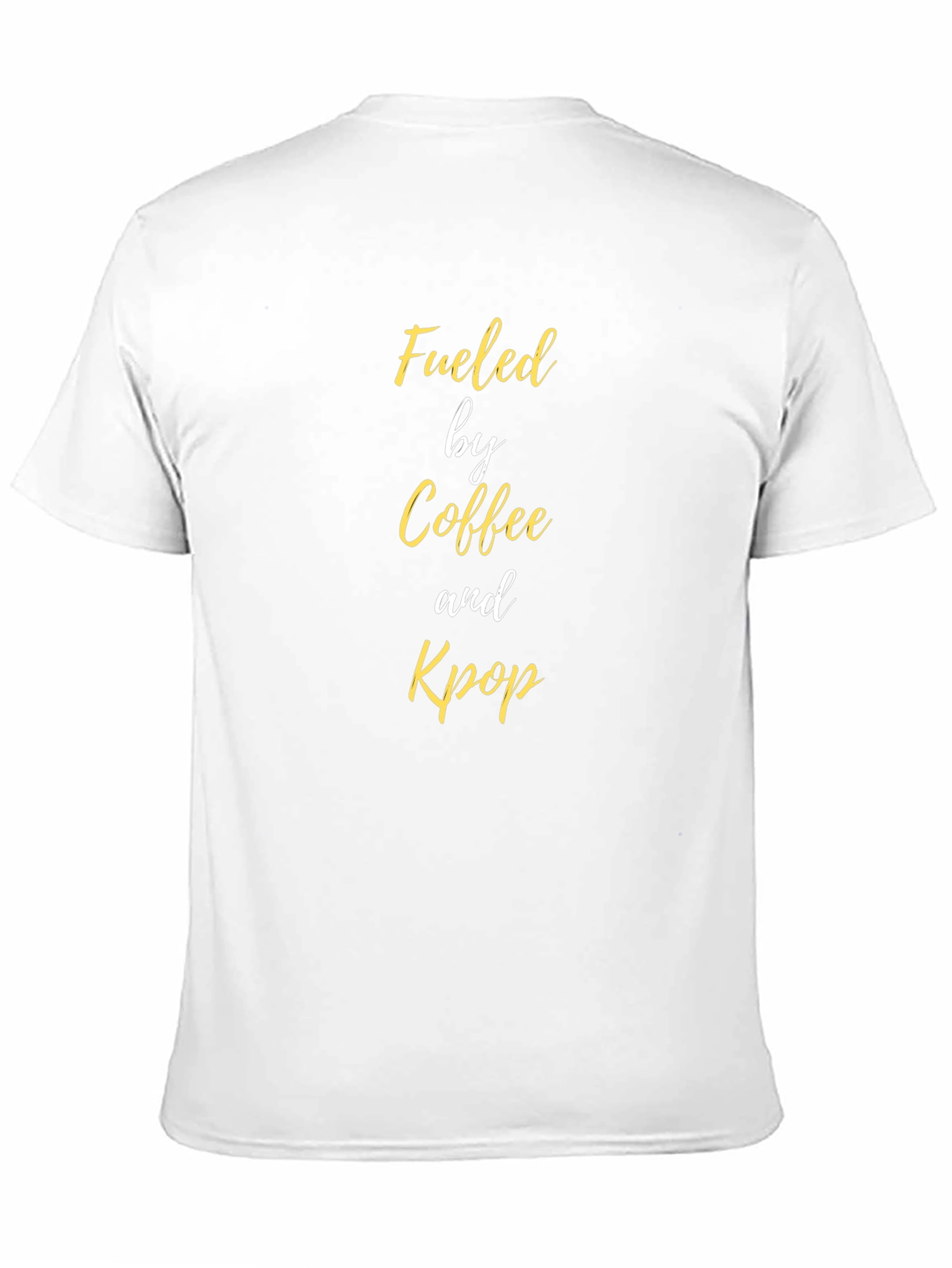 Fueled by Coffee and Kpop Black T-Shirt