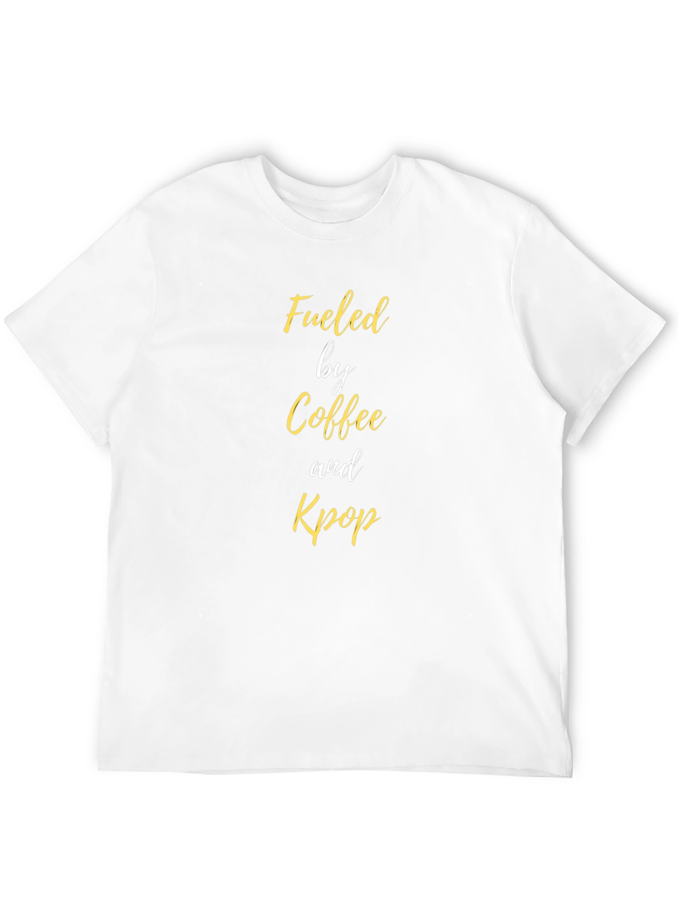 Fueled by Coffee and Kpop Black T-Shirt