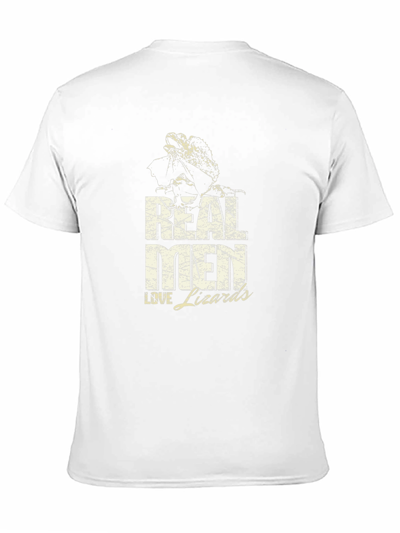 Real Men Love Lizards Graphic T-Shirt - Black