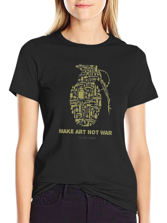 Make Art Not War Graphic T-Shirt