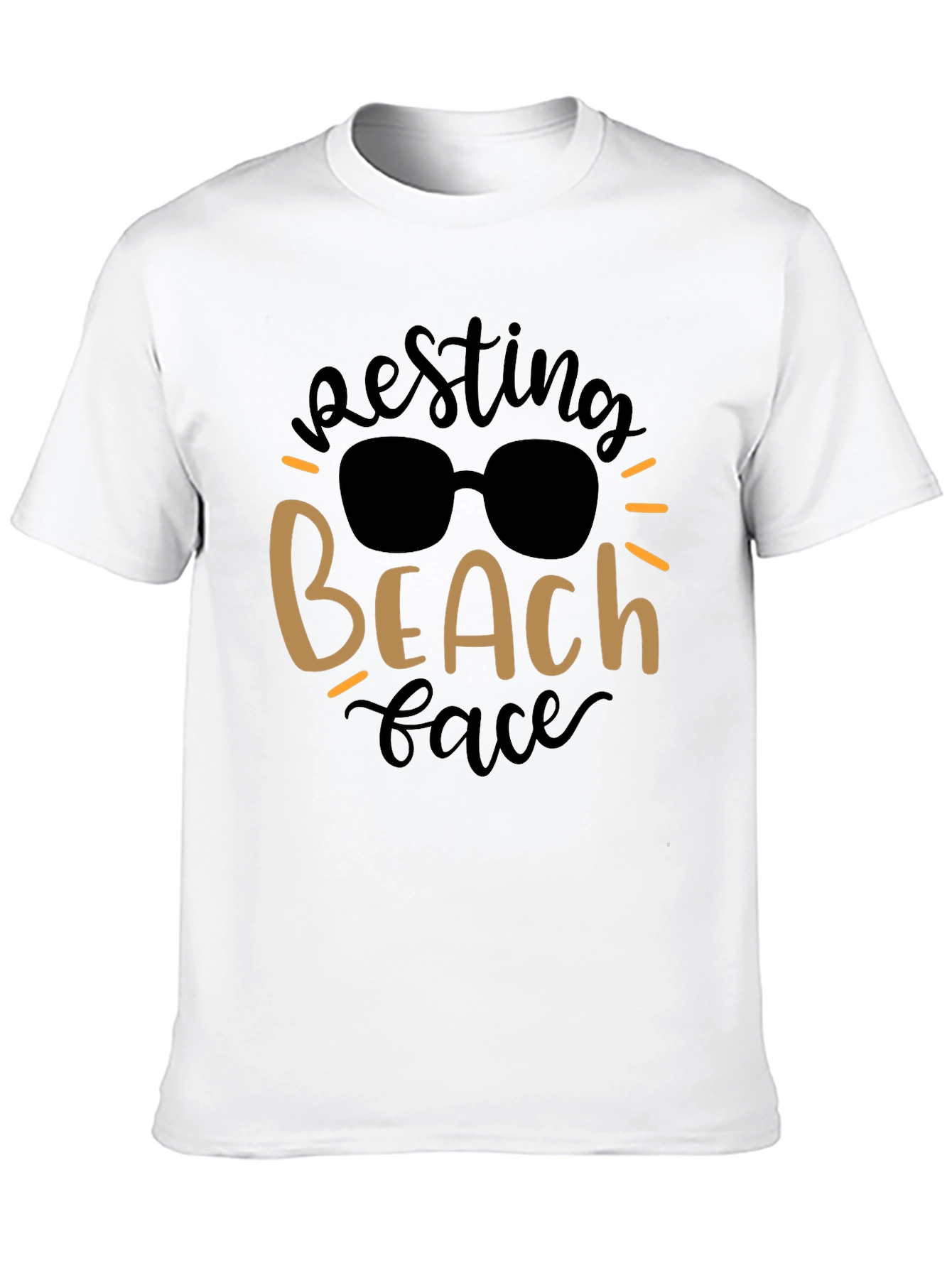 Resting Beach Face Graphic Tee - Summer Vibes