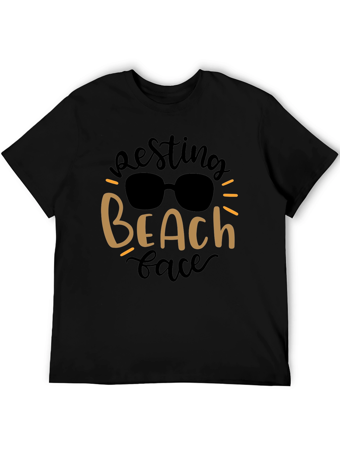 Resting Beach Face Graphic Tee - Summer Vibes