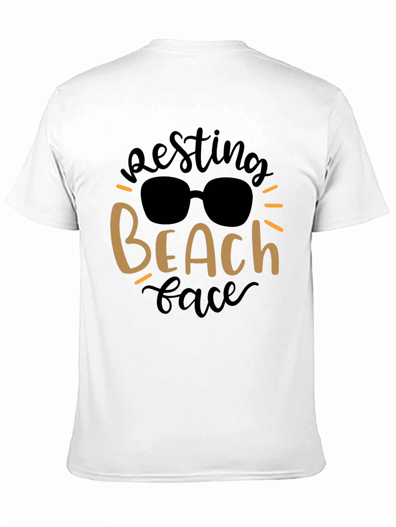 Resting Beach Face Graphic Tee - Summer Vibes