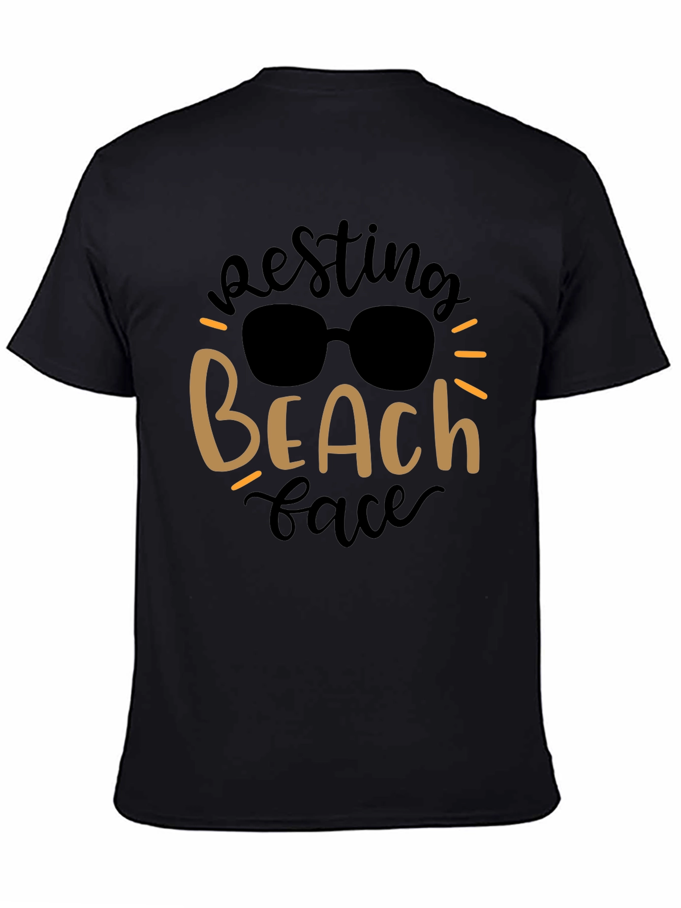 Resting Beach Face Graphic Tee - Summer Vibes