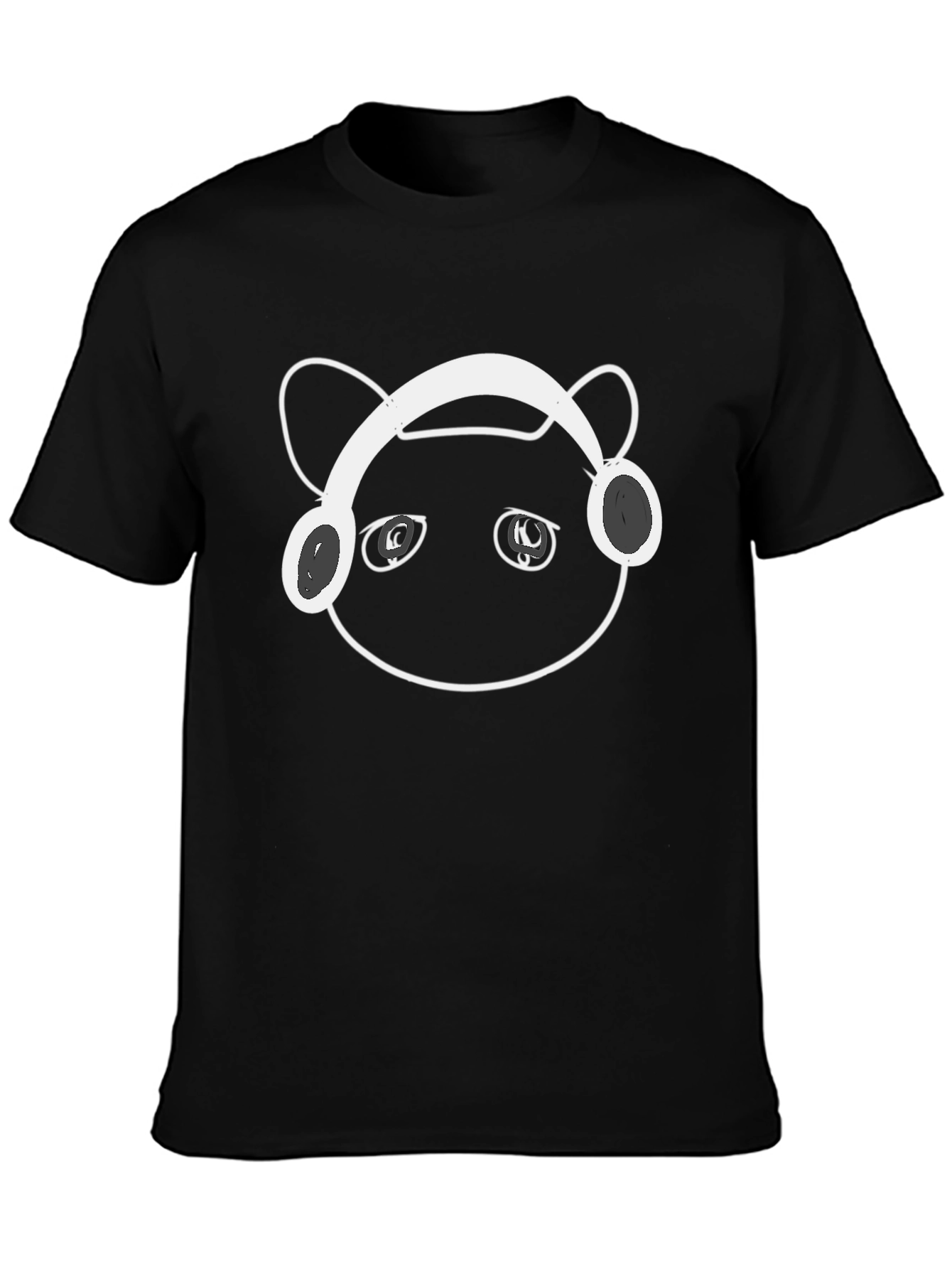 Cool Cat Headphones Graphic T-Shirt