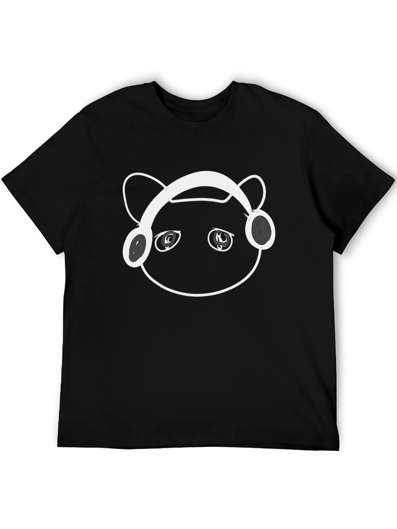 Cool Cat Headphones Graphic T-Shirt