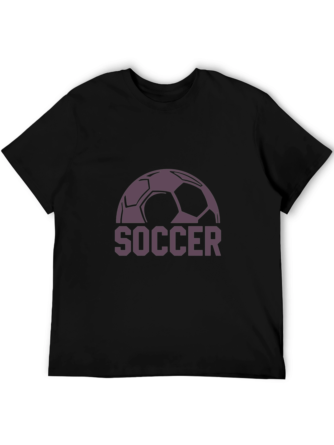 Soccer Ball Graphic T-Shirt - Black