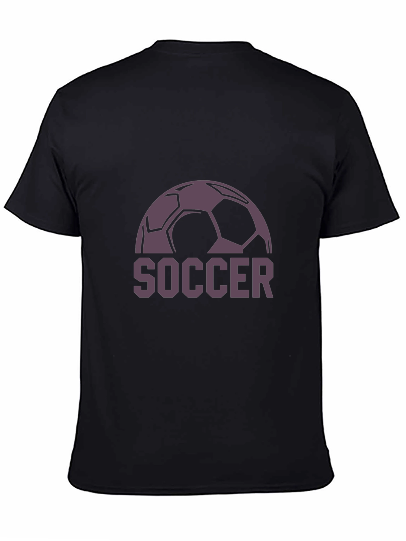 Soccer Ball Graphic T-Shirt - Black