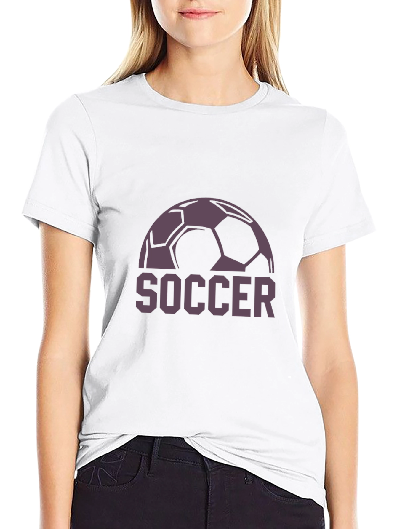 Soccer Ball Graphic T-Shirt - Black