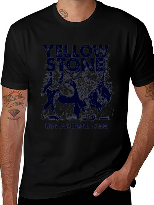Yellowstone National Park Bison Graphic Tee
