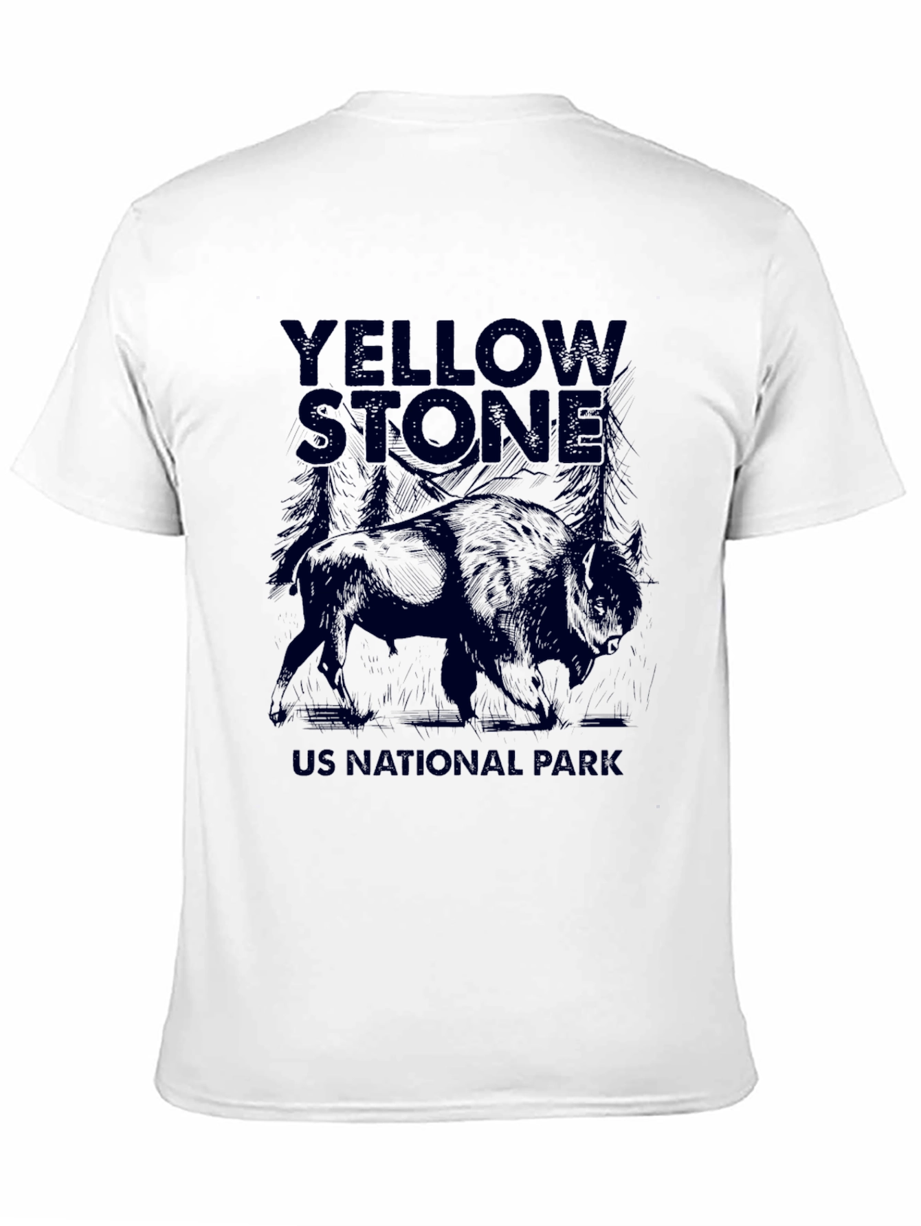 Yellowstone National Park Bison Graphic Tee