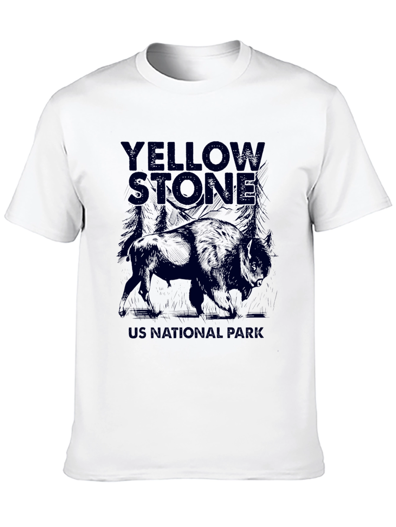 Yellowstone National Park Bison Graphic Tee