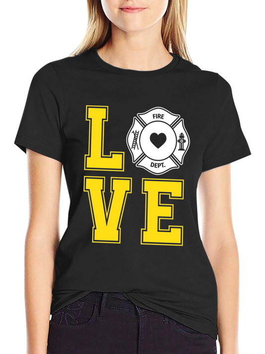 Firefighter Love Tee - Show Your Support!