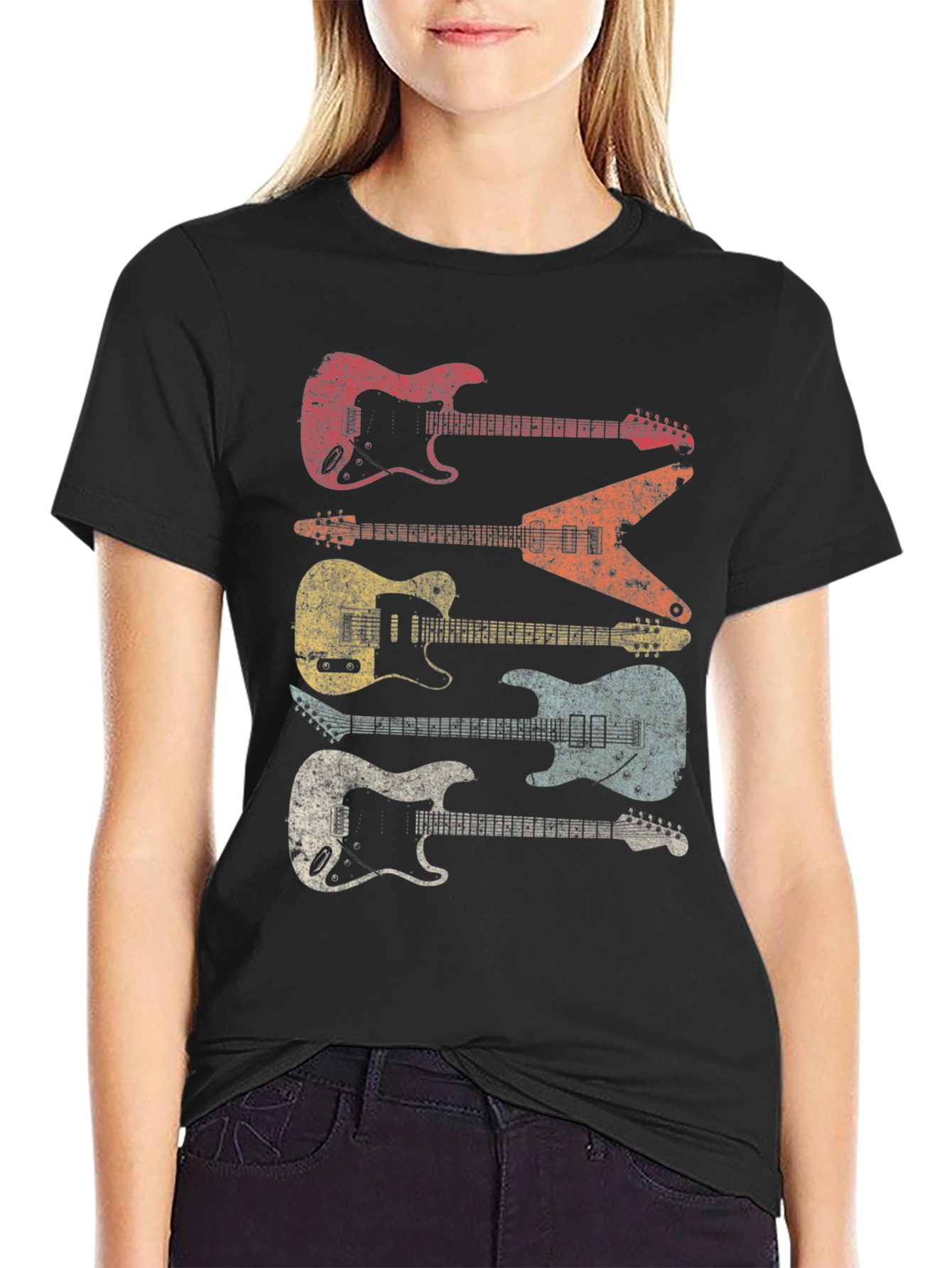 Retro Electric Guitar T-Shirt