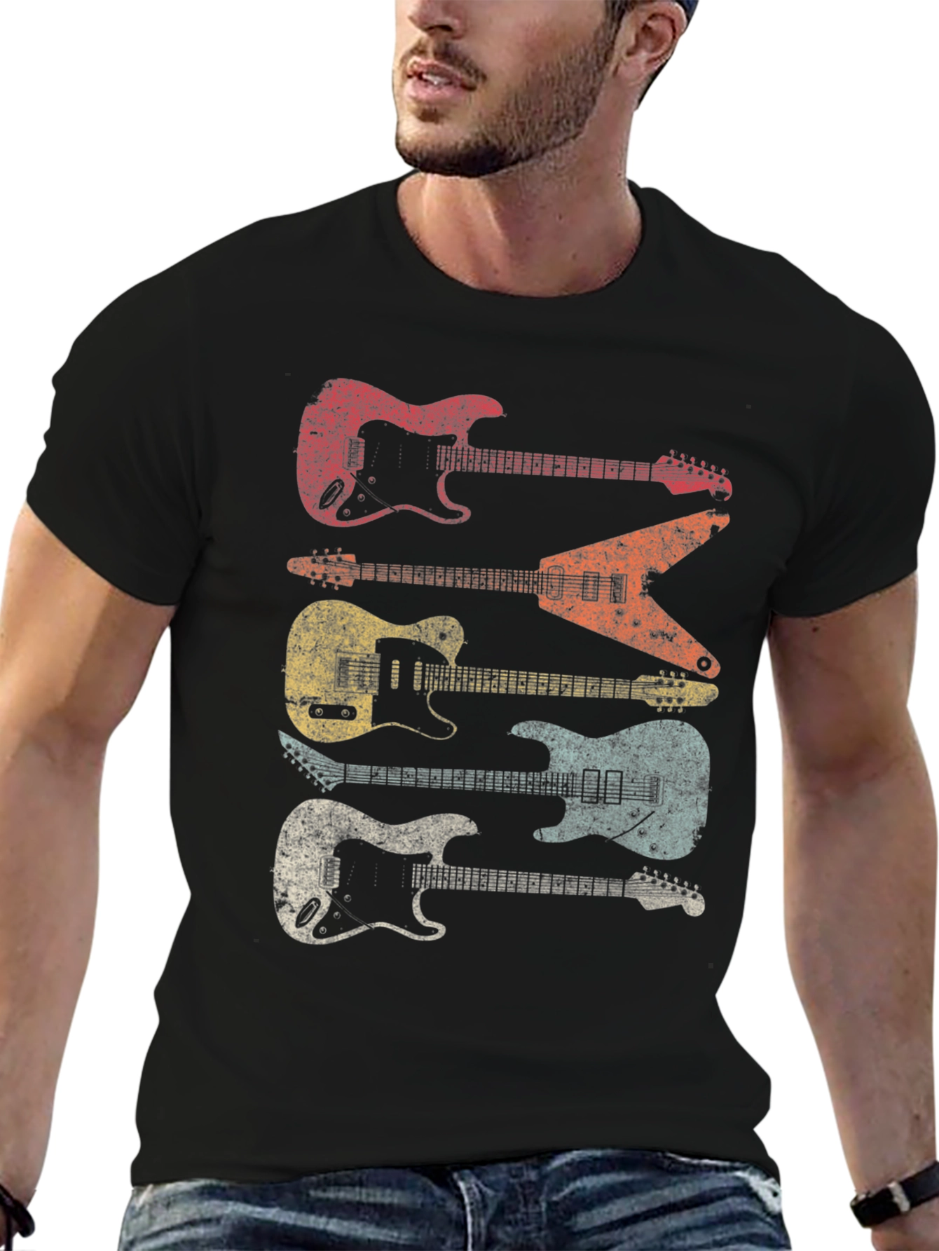 Retro Electric Guitar T-Shirt