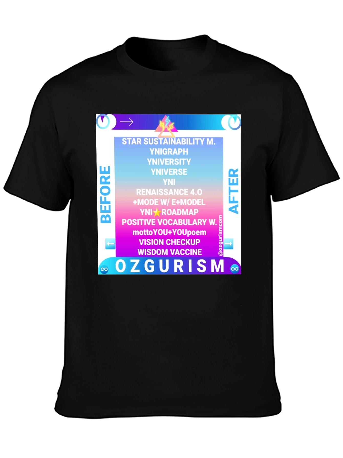 Ozgurism T-Shirt: Star Sustainability Graphic Tee