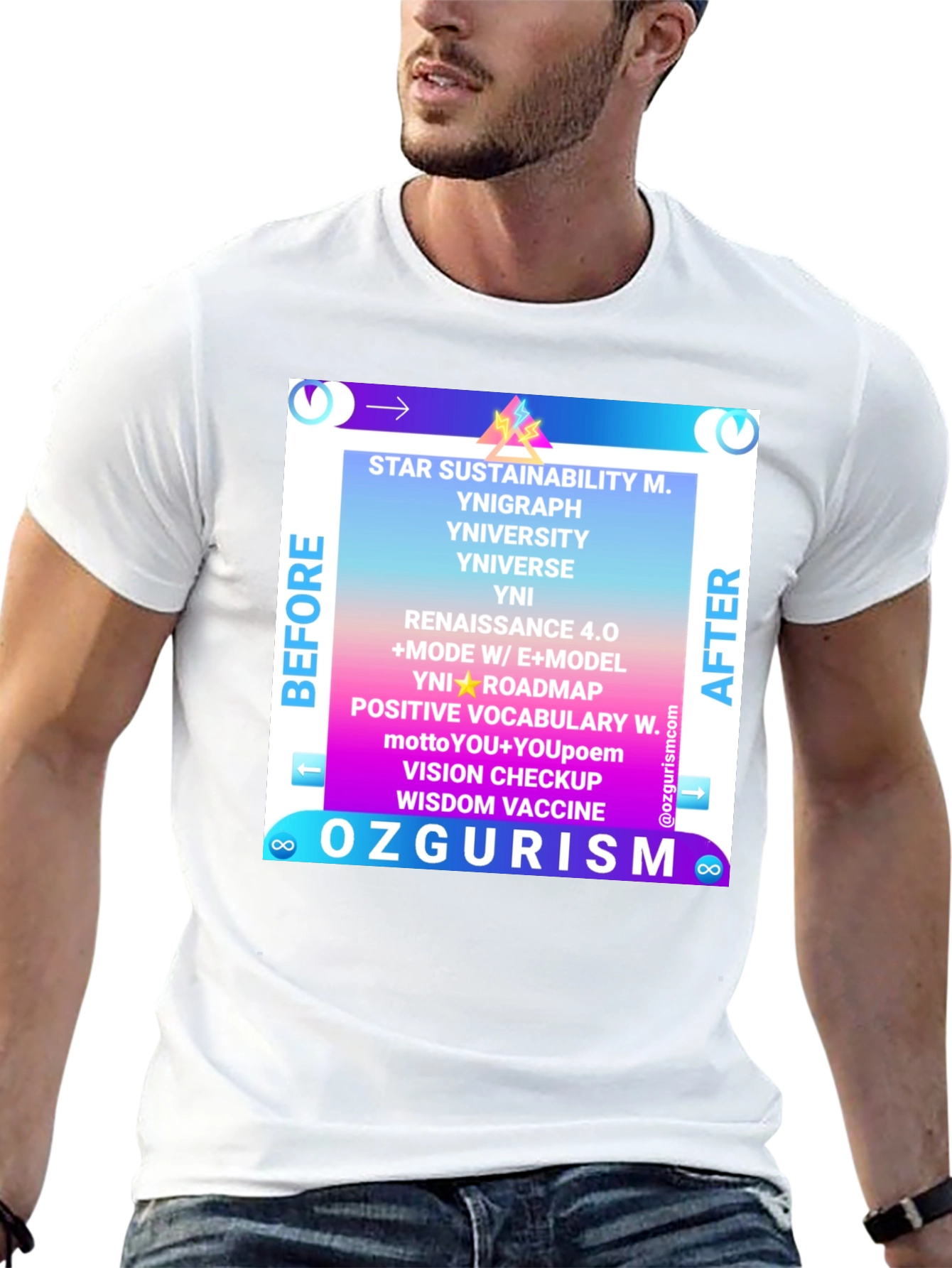 Ozgurism T-Shirt: Star Sustainability Graphic Tee
