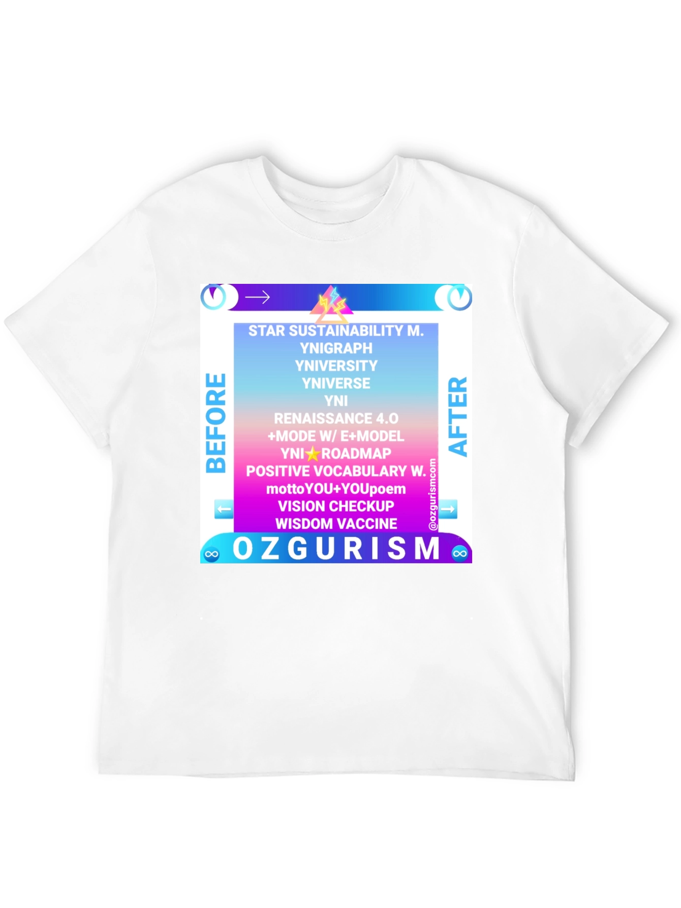 Ozgurism T-Shirt: Star Sustainability Graphic Tee