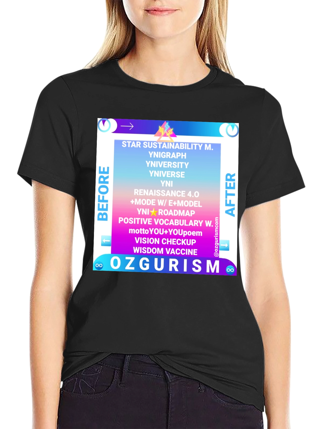 Ozgurism T-Shirt: Star Sustainability Graphic Tee