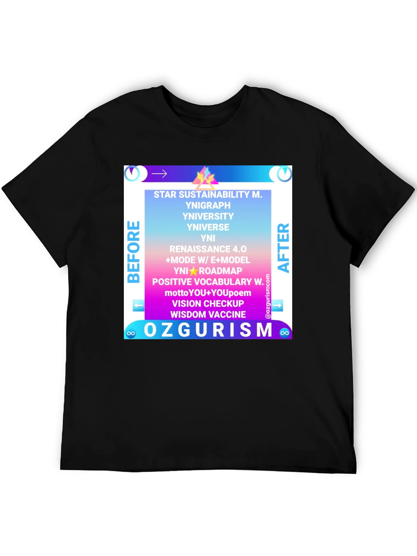 Ozgurism T-Shirt: Star Sustainability Graphic Tee