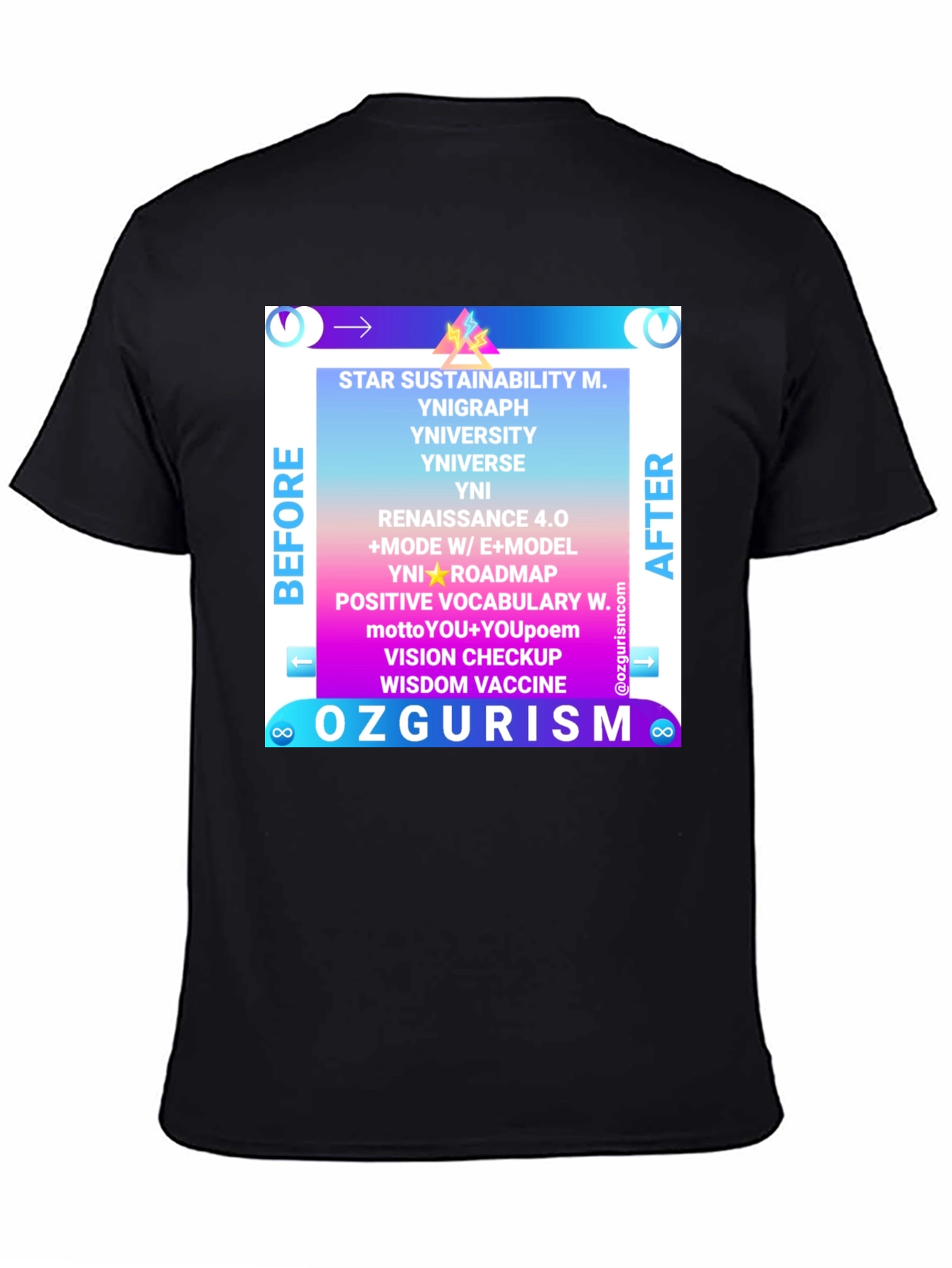 Ozgurism T-Shirt: Star Sustainability Graphic Tee
