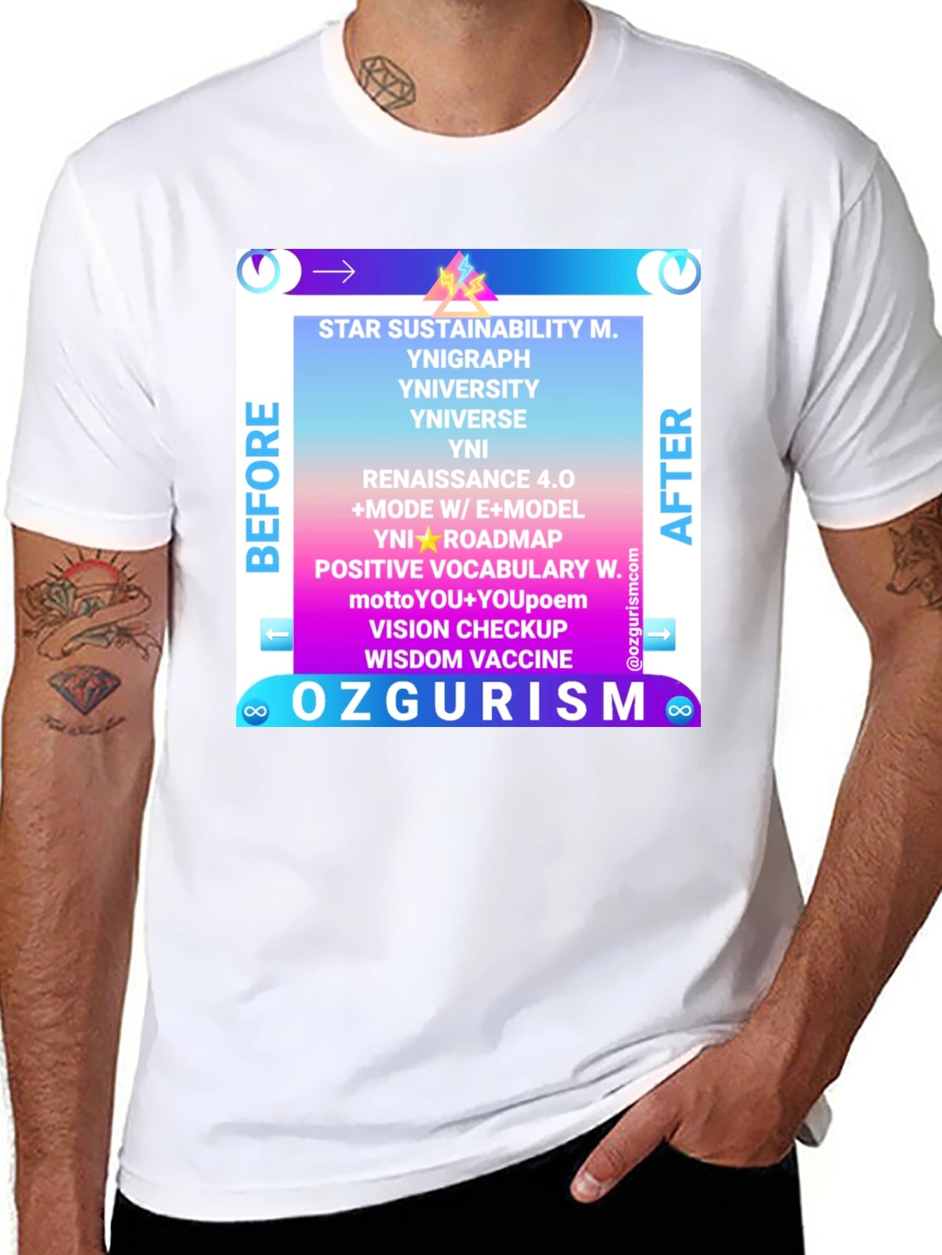 Ozgurism T-Shirt: Star Sustainability Graphic Tee