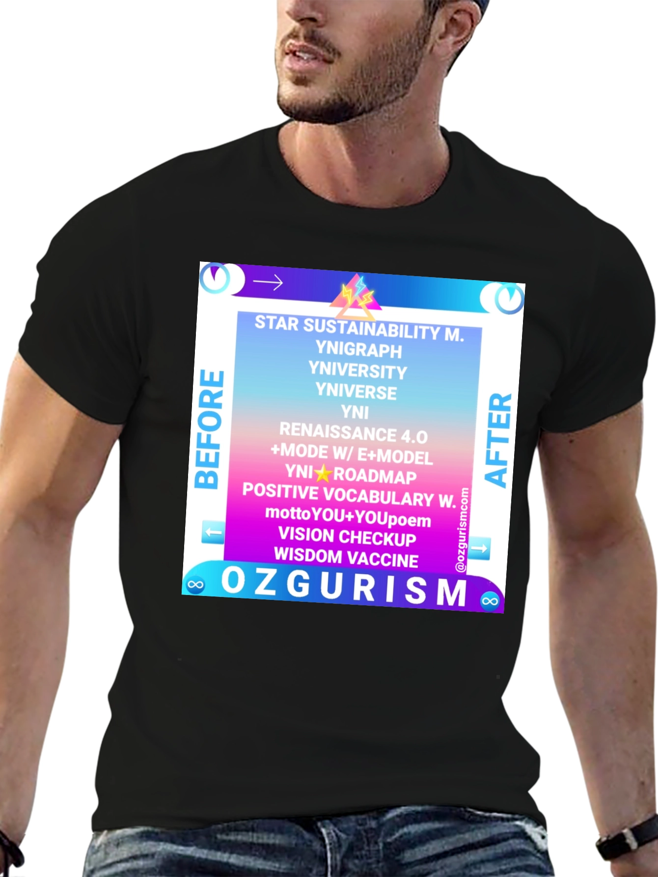 Ozgurism T-Shirt: Star Sustainability Graphic Tee