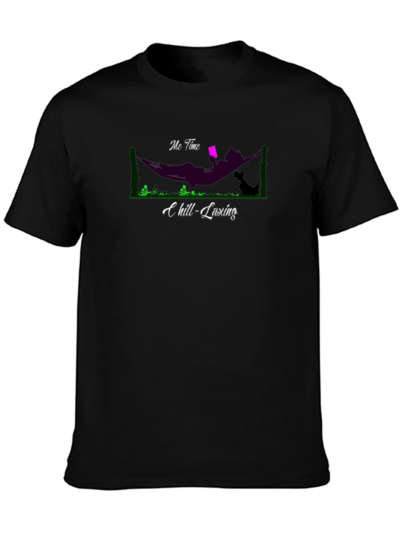 Relaxing Hammock T-Shirt - Me Time Chill-Laxing Graphic Tee