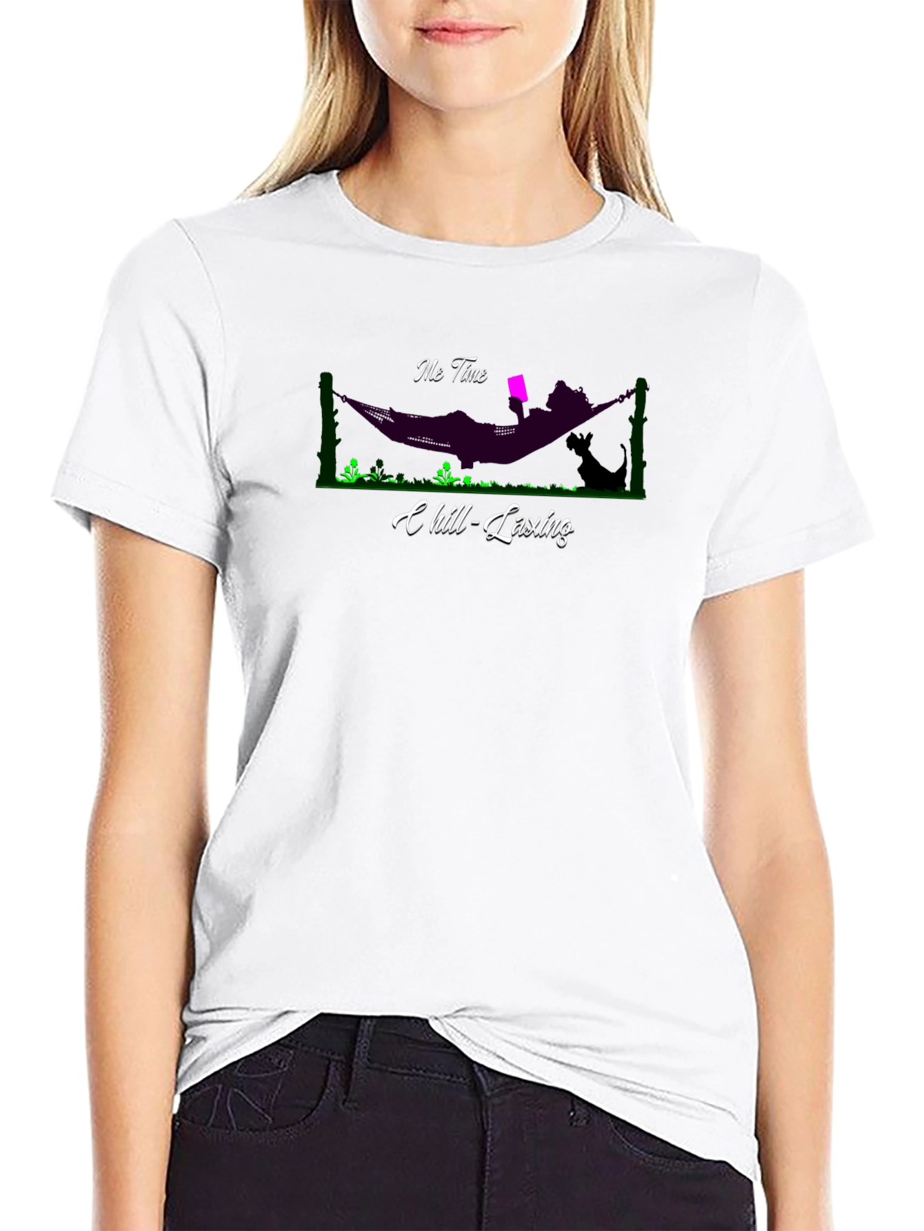 Relaxing Hammock T-Shirt - Me Time Chill-Laxing Graphic Tee