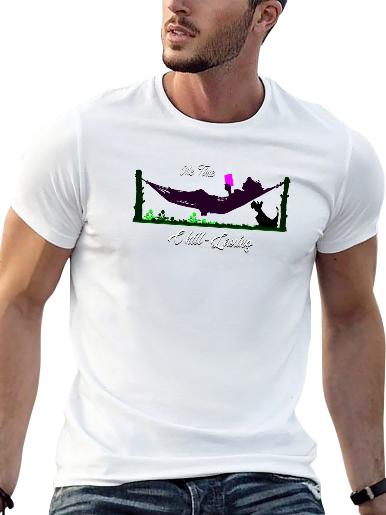 Relaxing Hammock T-Shirt - Me Time Chill-Laxing Graphic Tee