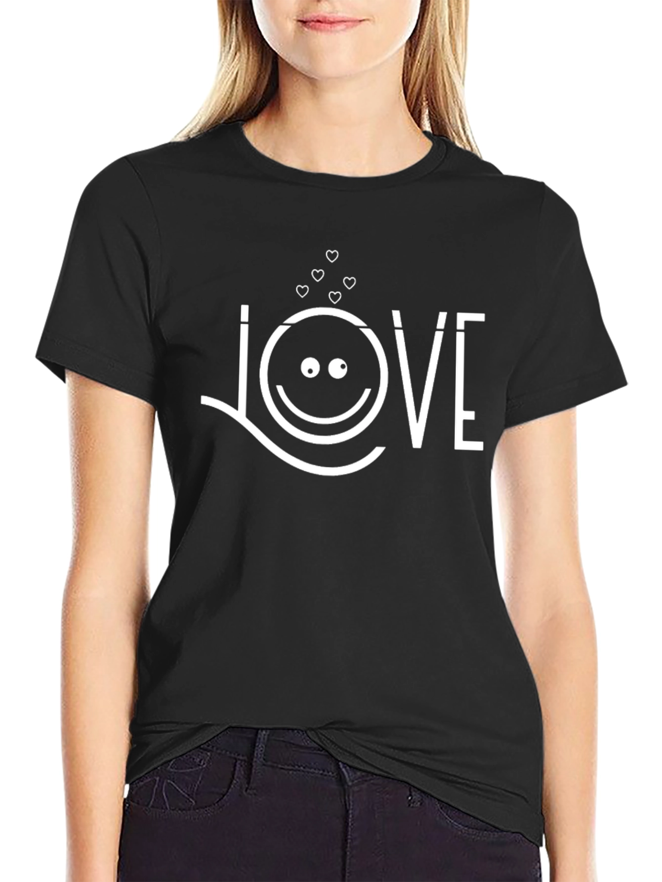 Love Smiley Face Graphic Tee
