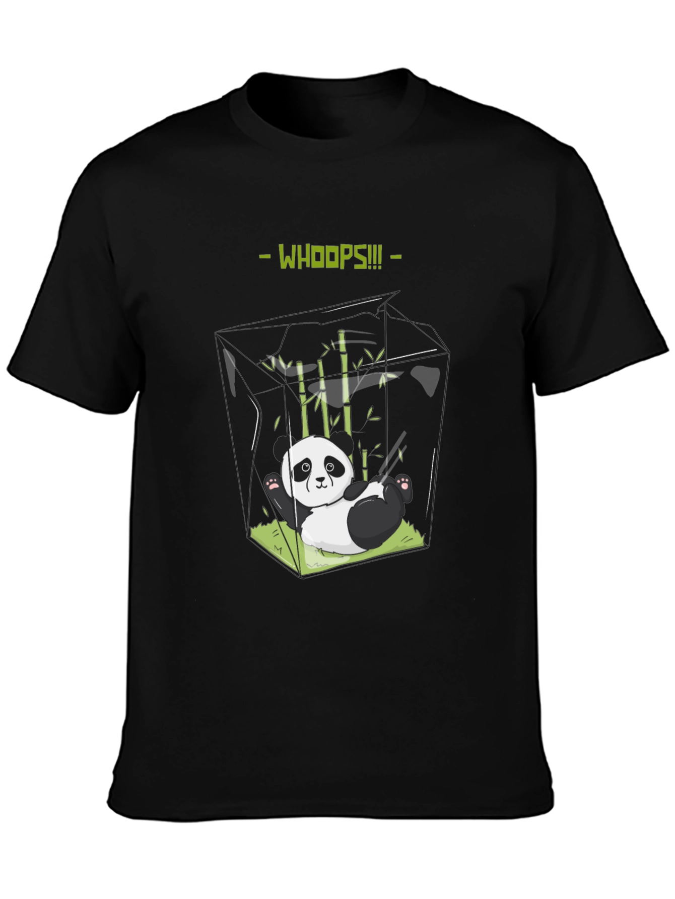 Whoops Panda T-Shirt - Funny Graphic Tee