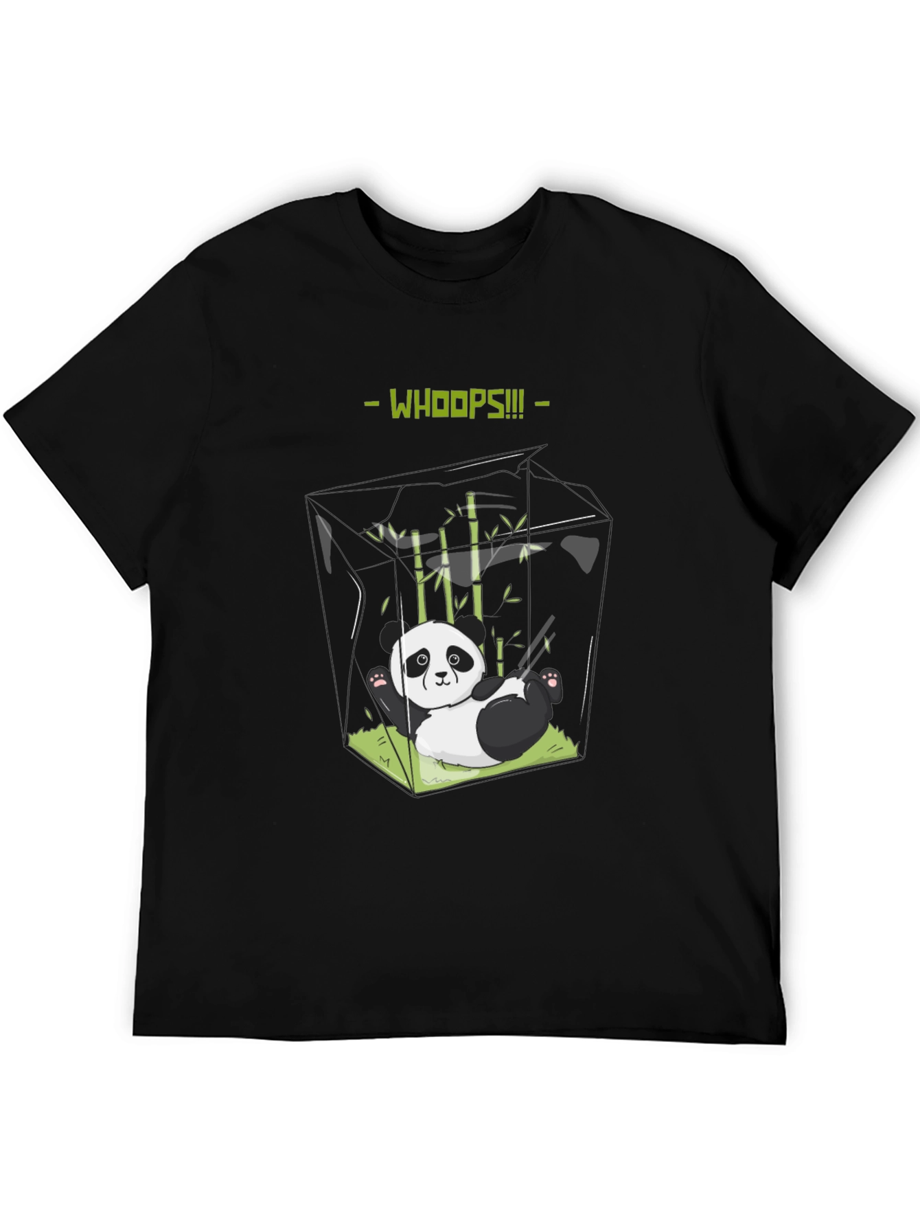Whoops Panda T-Shirt - Funny Graphic Tee