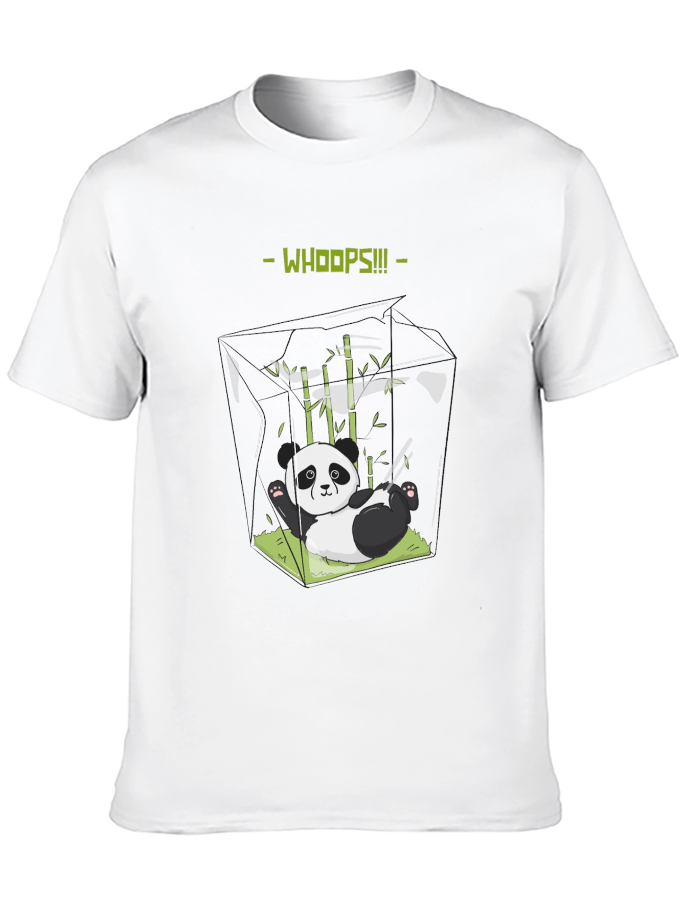 Whoops Panda T-Shirt - Funny Graphic Tee