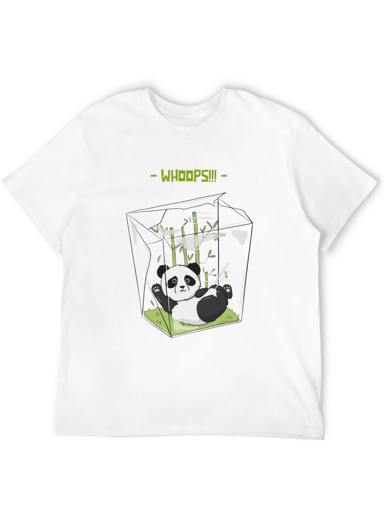 Whoops Panda T-Shirt - Funny Graphic Tee