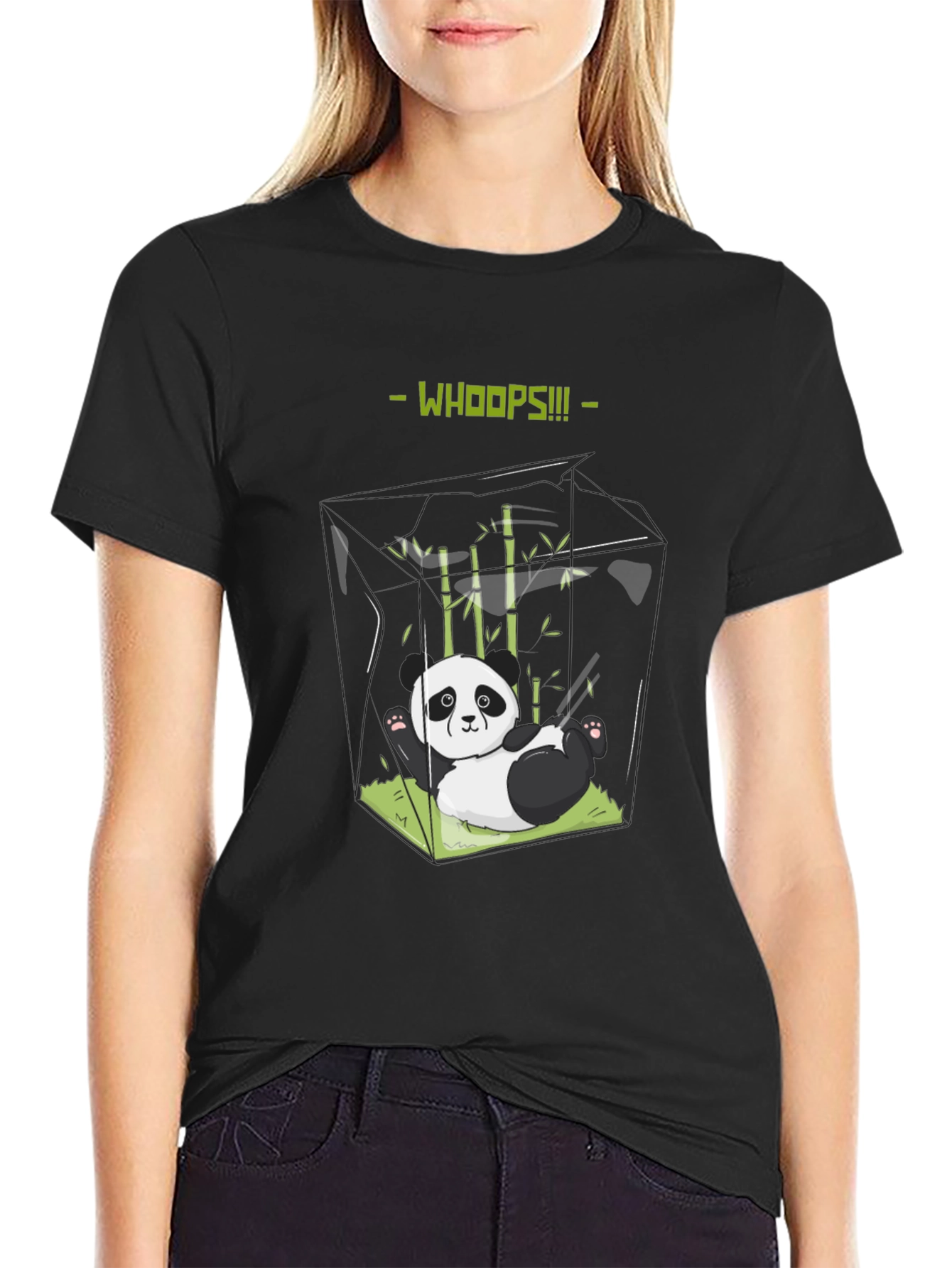 Whoops Panda T-Shirt - Funny Graphic Tee