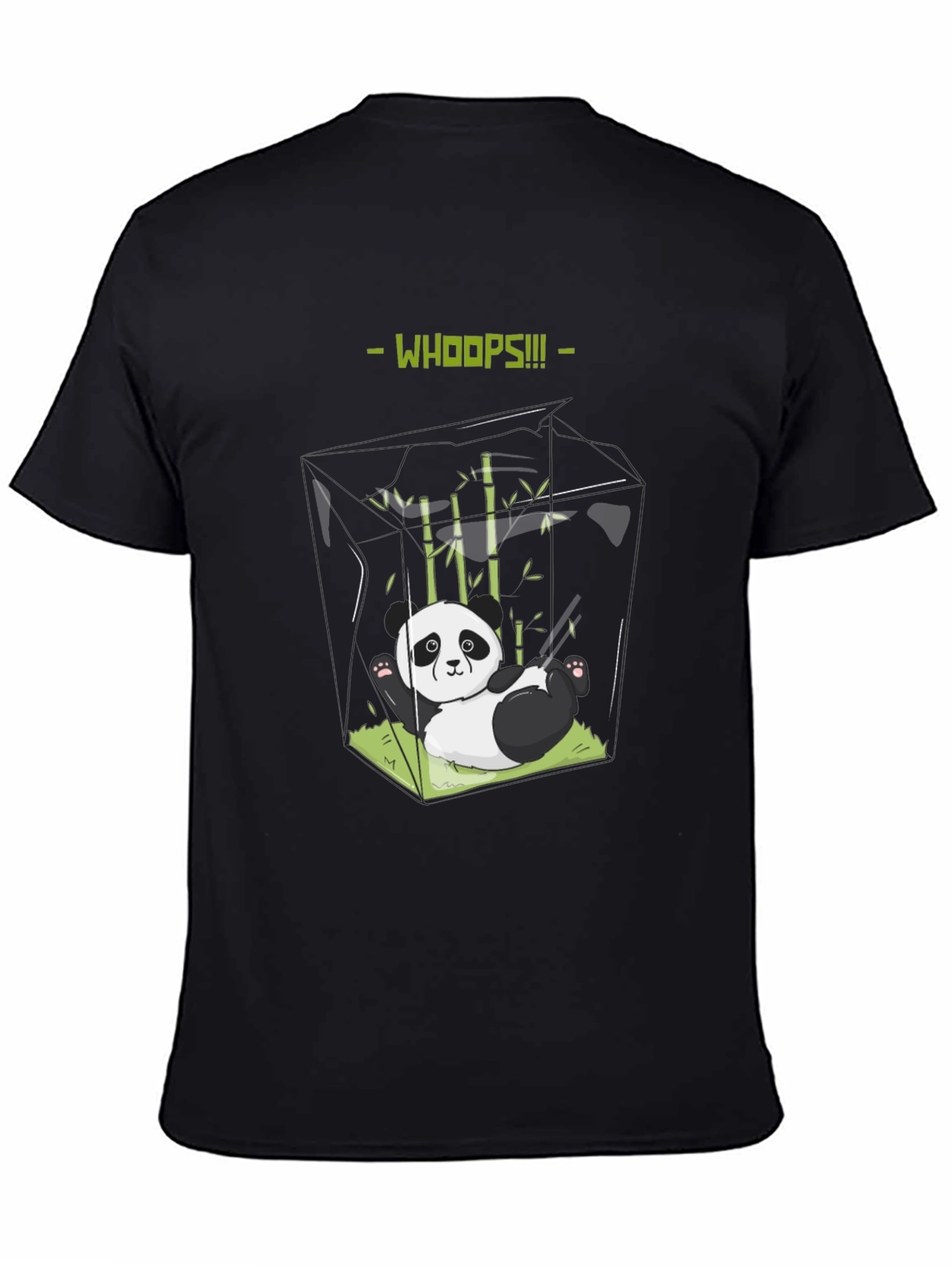Whoops Panda T-Shirt - Funny Graphic Tee