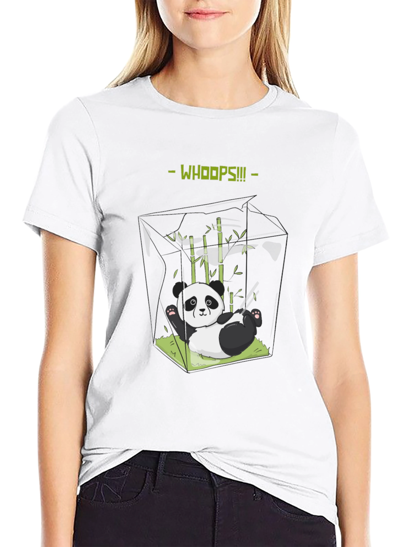 Whoops Panda T-Shirt - Funny Graphic Tee
